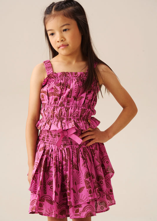 Izzy Palm Print Top
