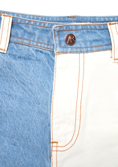 Rafaela Contrast Wash Denim Shorts