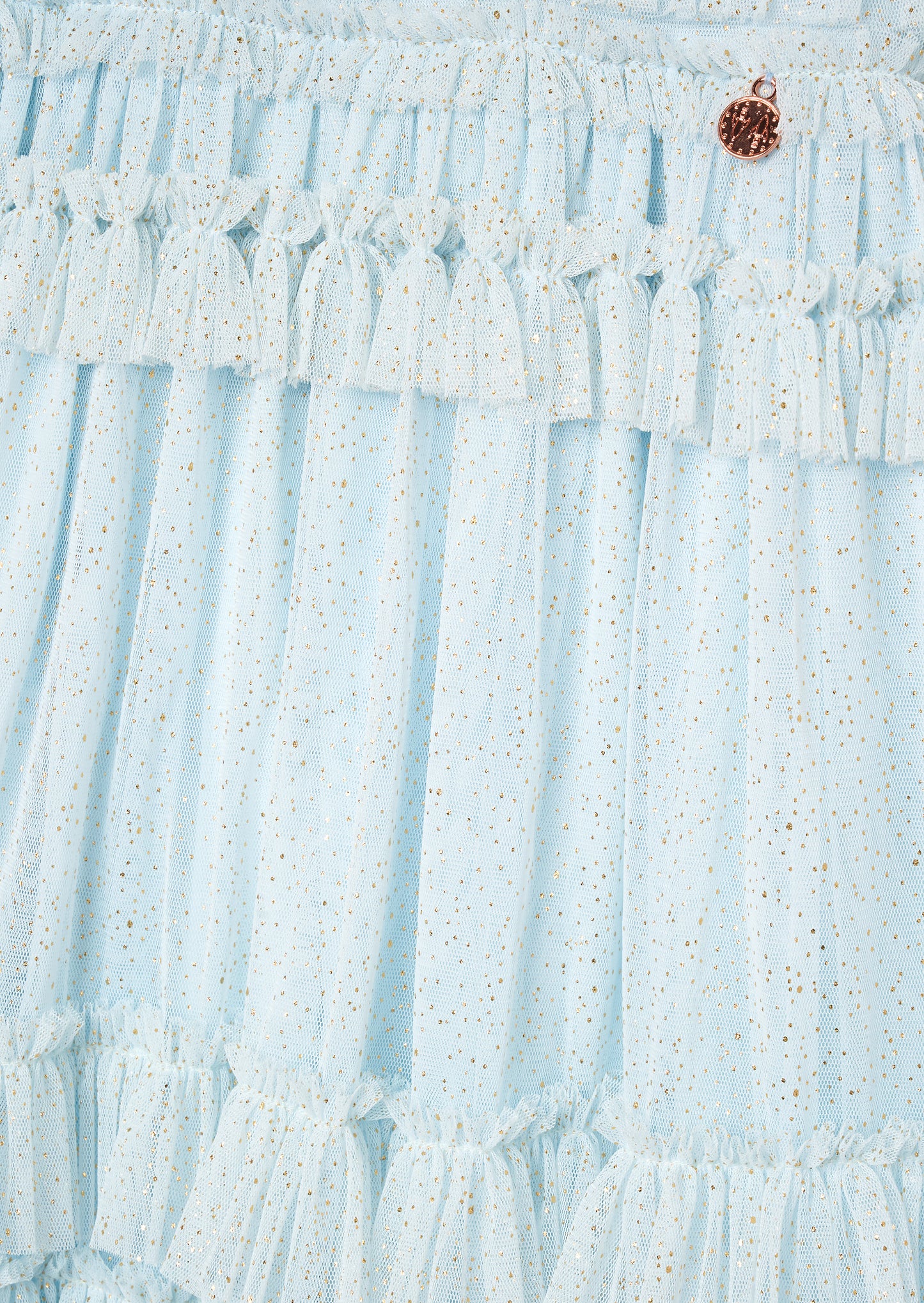 Xeni Ruffle Detail Mesh Dress
