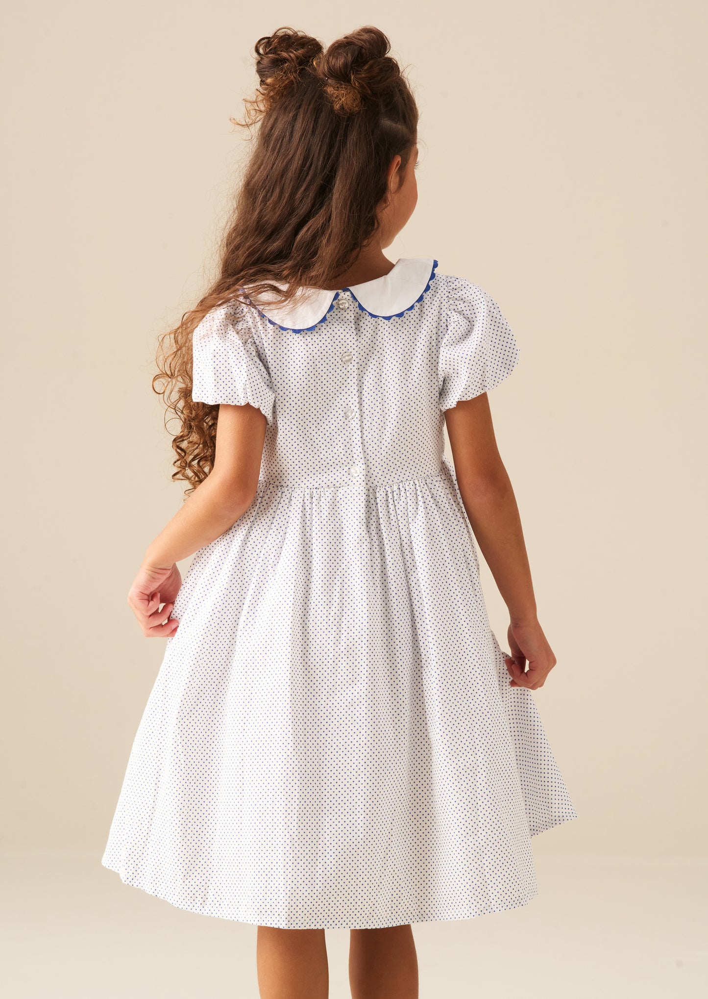 Lottie Spot Puff Sleeve Dress