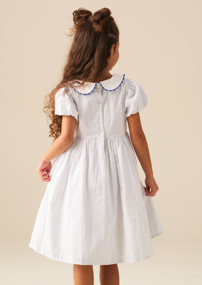 Lottie Spot Puff Sleeve Dress