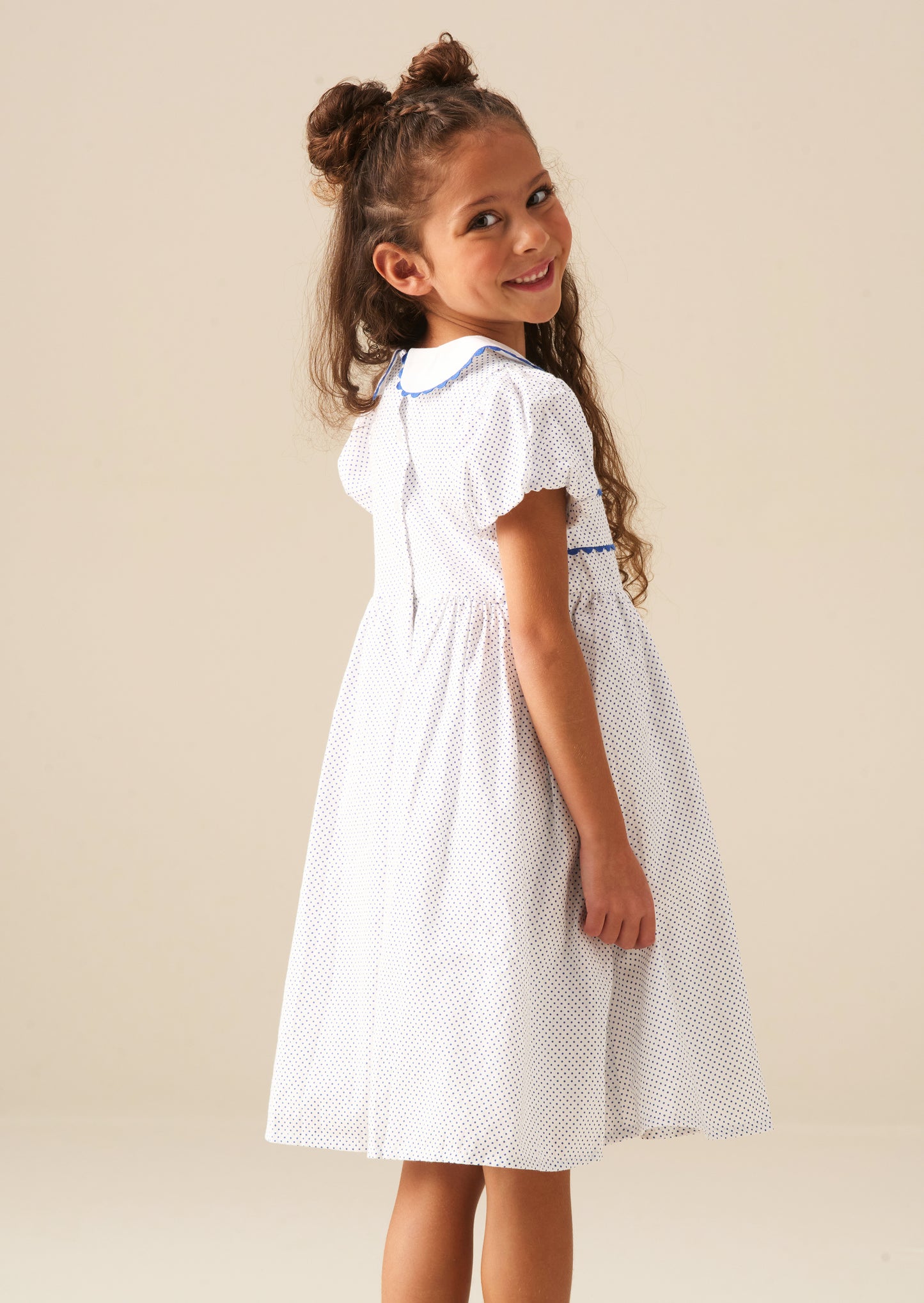 Lottie Spot Puff Sleeve Dress