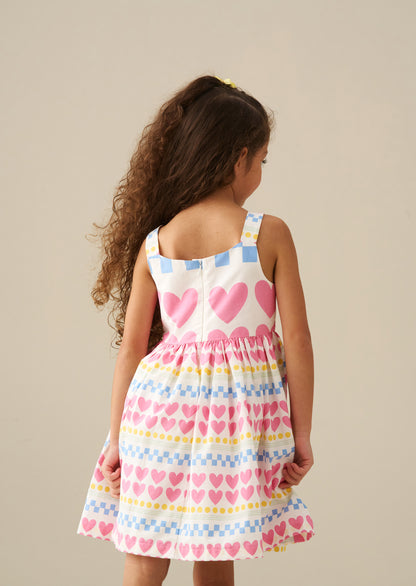 Maddie Heart Print Dress