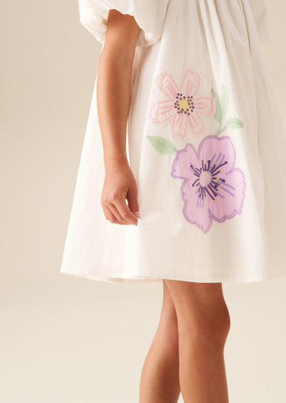 Coletta Puff Sleeve Swing Dress