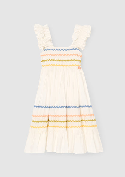 Monique Ric Rac Detail Maxi Dress
