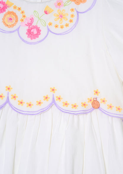 Gabby Floral Embroidered Dress