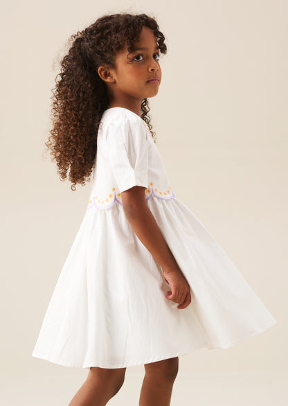Gabby Floral Embroidered Dress