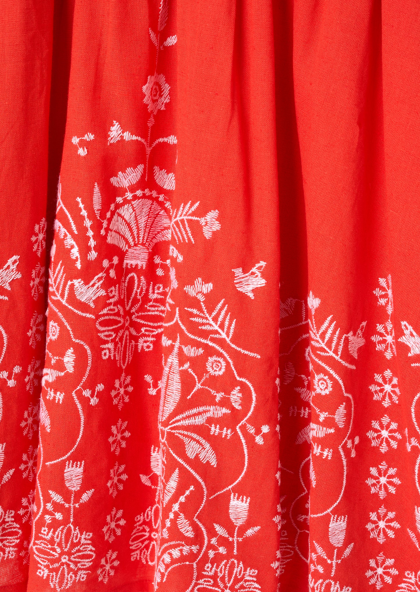 Pippa Red Embroidered Dress