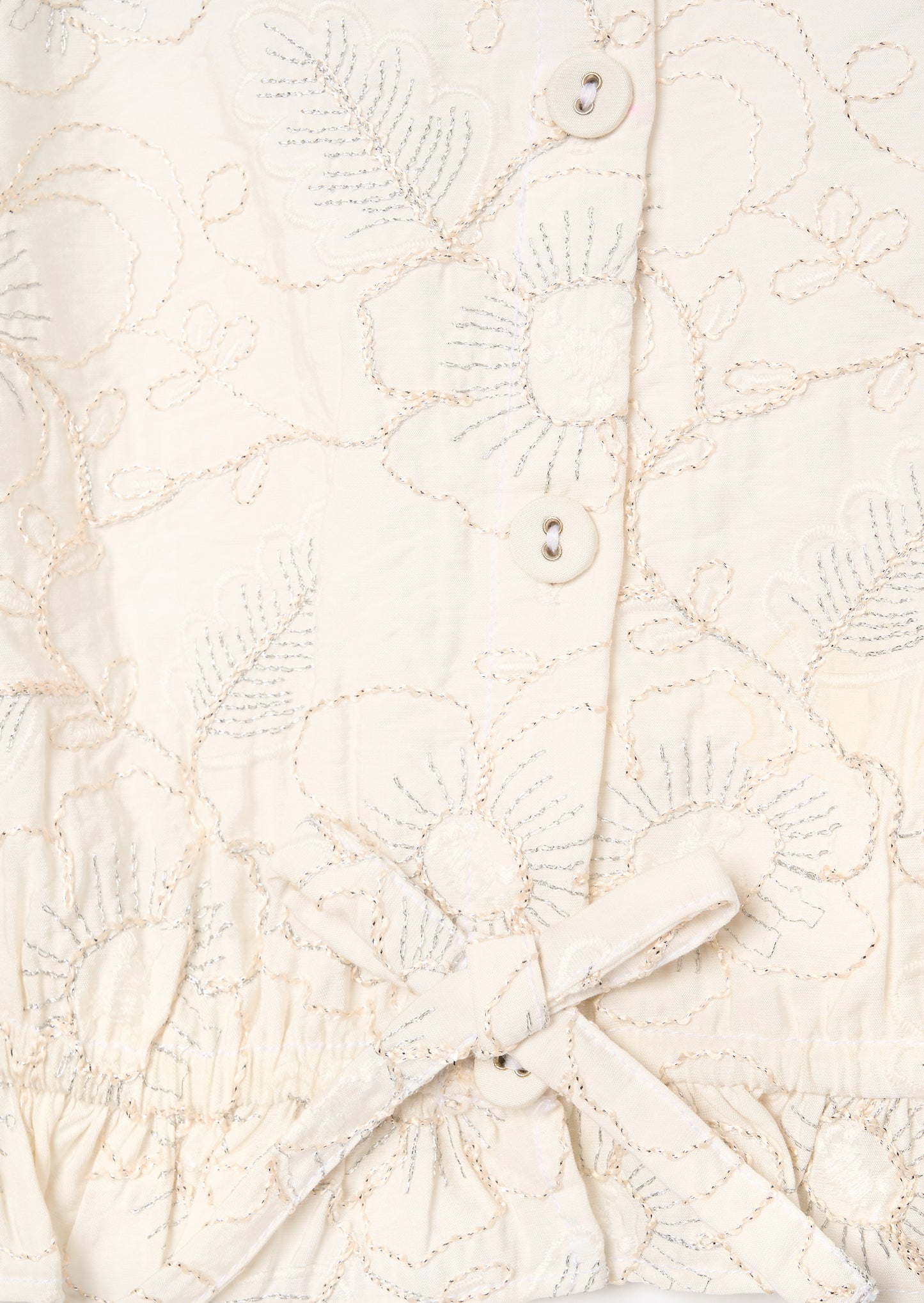 Aurora Floral Embroidered Waistcoat Top