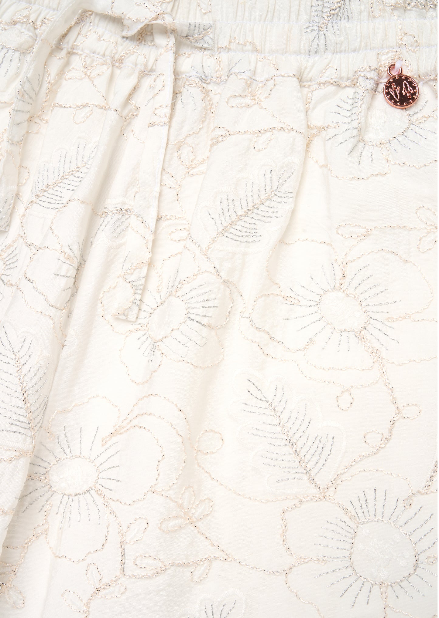 Aurora Floral Embroidered Tie Waist Trousers