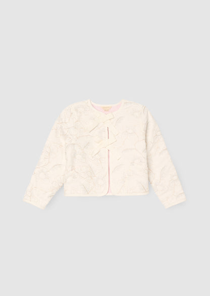 Aurora Embroidered Tie Front Jacket
