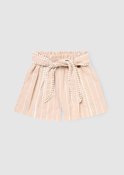 Jenna Stripe Linen Shorts