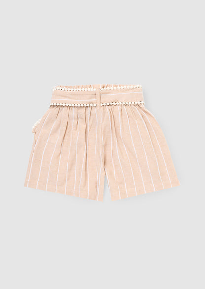 Jenna Stripe Linen Shorts