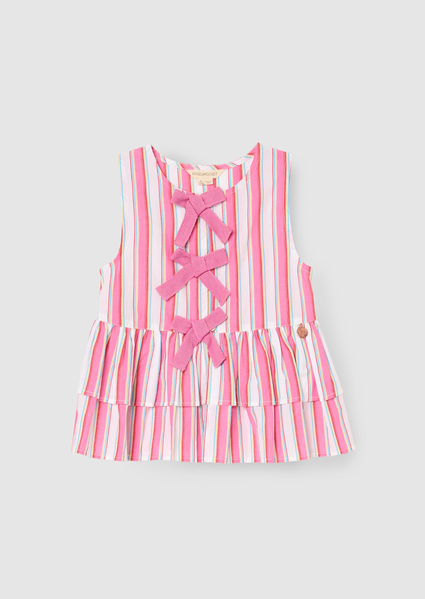 Tammy Stripe Tie Front Waistcoat Top