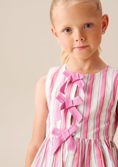 Tammy Stripe Tie Front Waistcoat Top