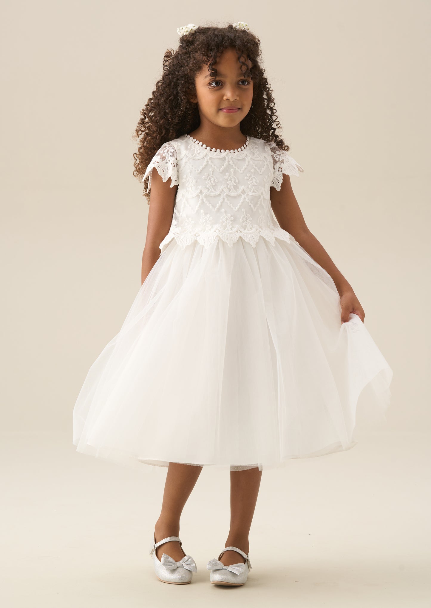 Lucy Lace Ivory Dress