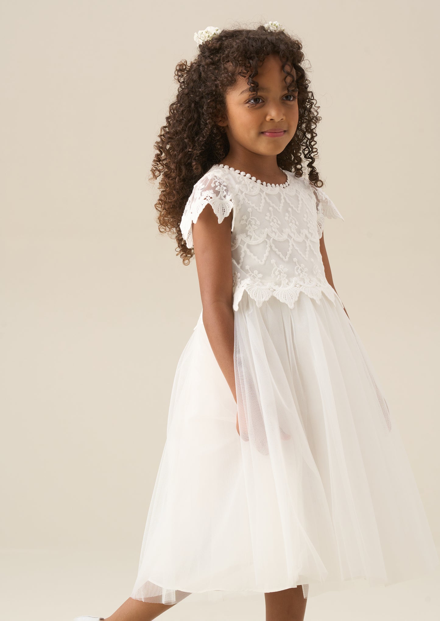 Lucy Lace Ivory Dress