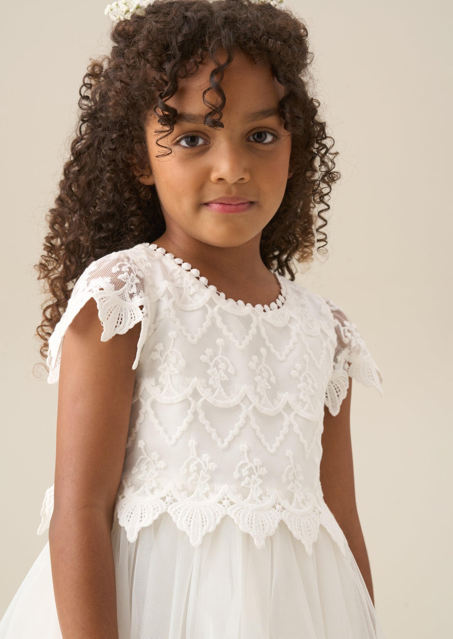 Lucy Lace Ivory Dress