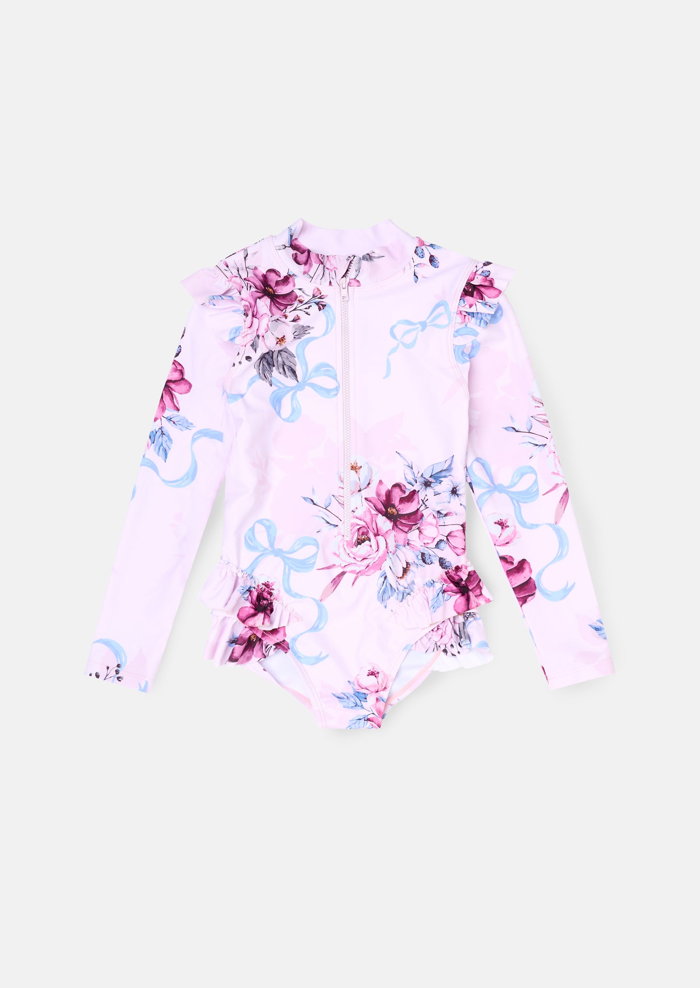 Pearl Floral Sunsafe LS Swimsuit