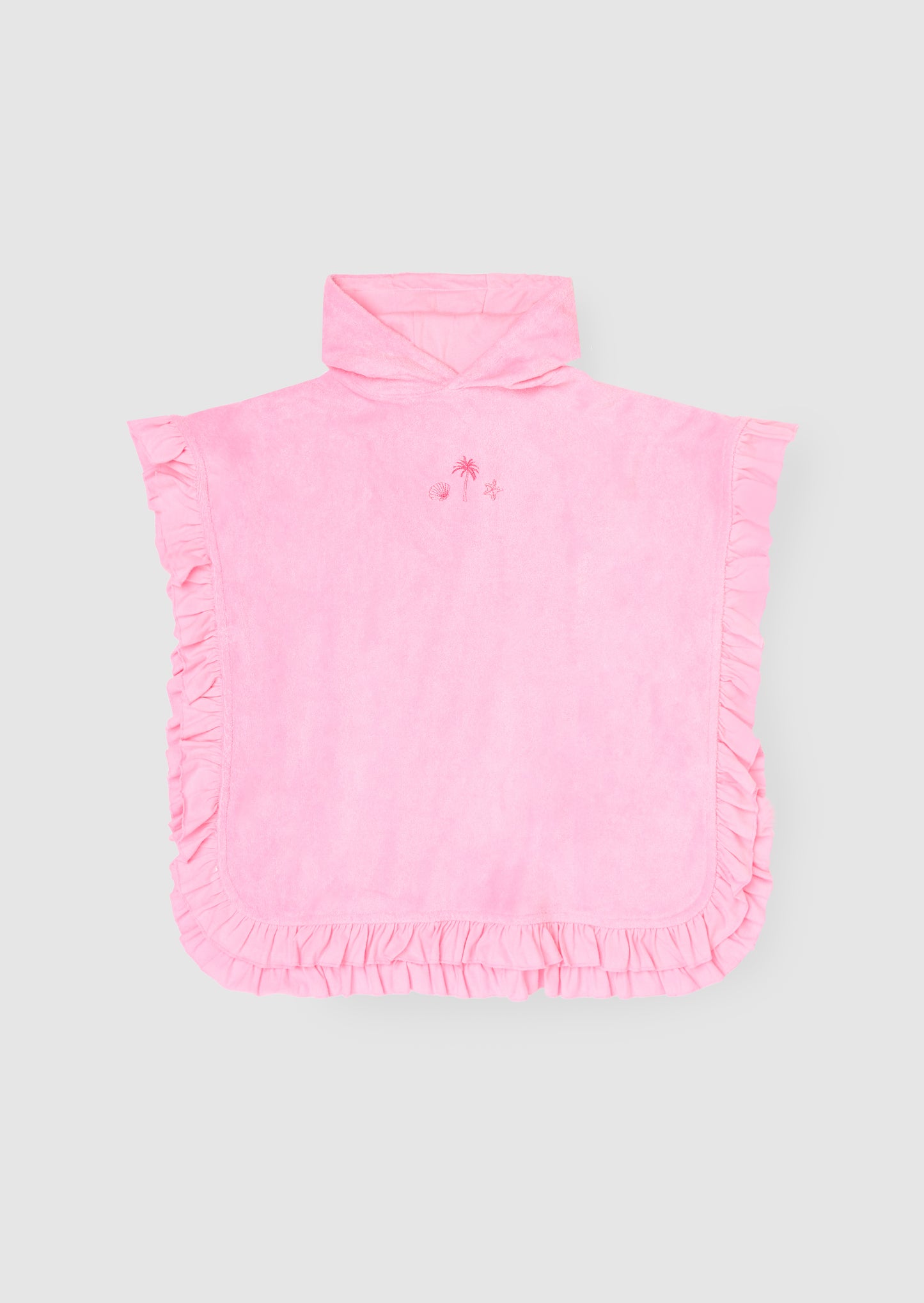 Shelley Embroidered Towelling Poncho