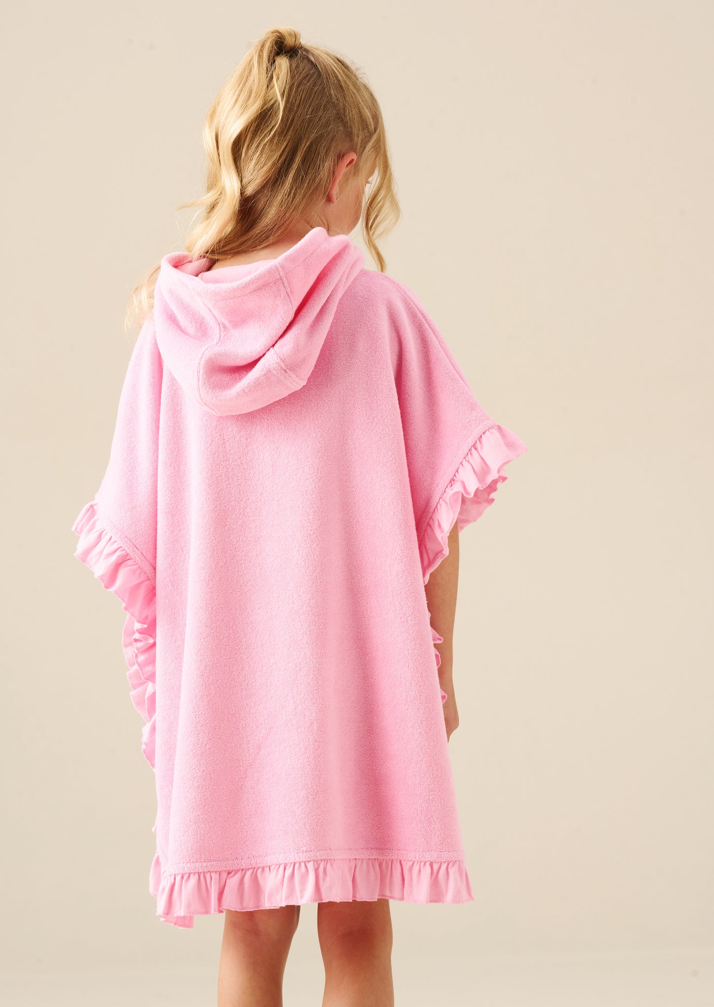 Shelley Embroidered Towelling Poncho
