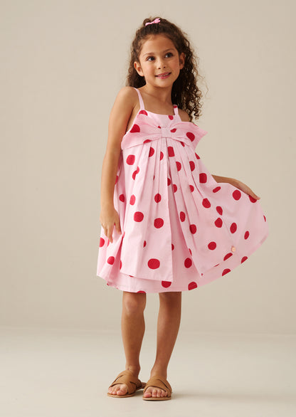 Spot Bow Dress