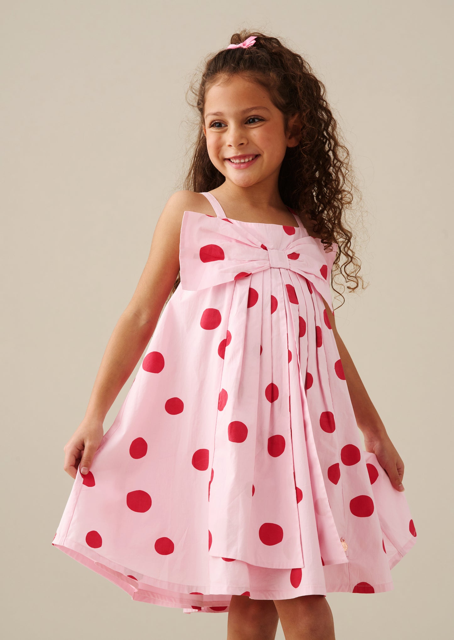 Spot Bow Dress