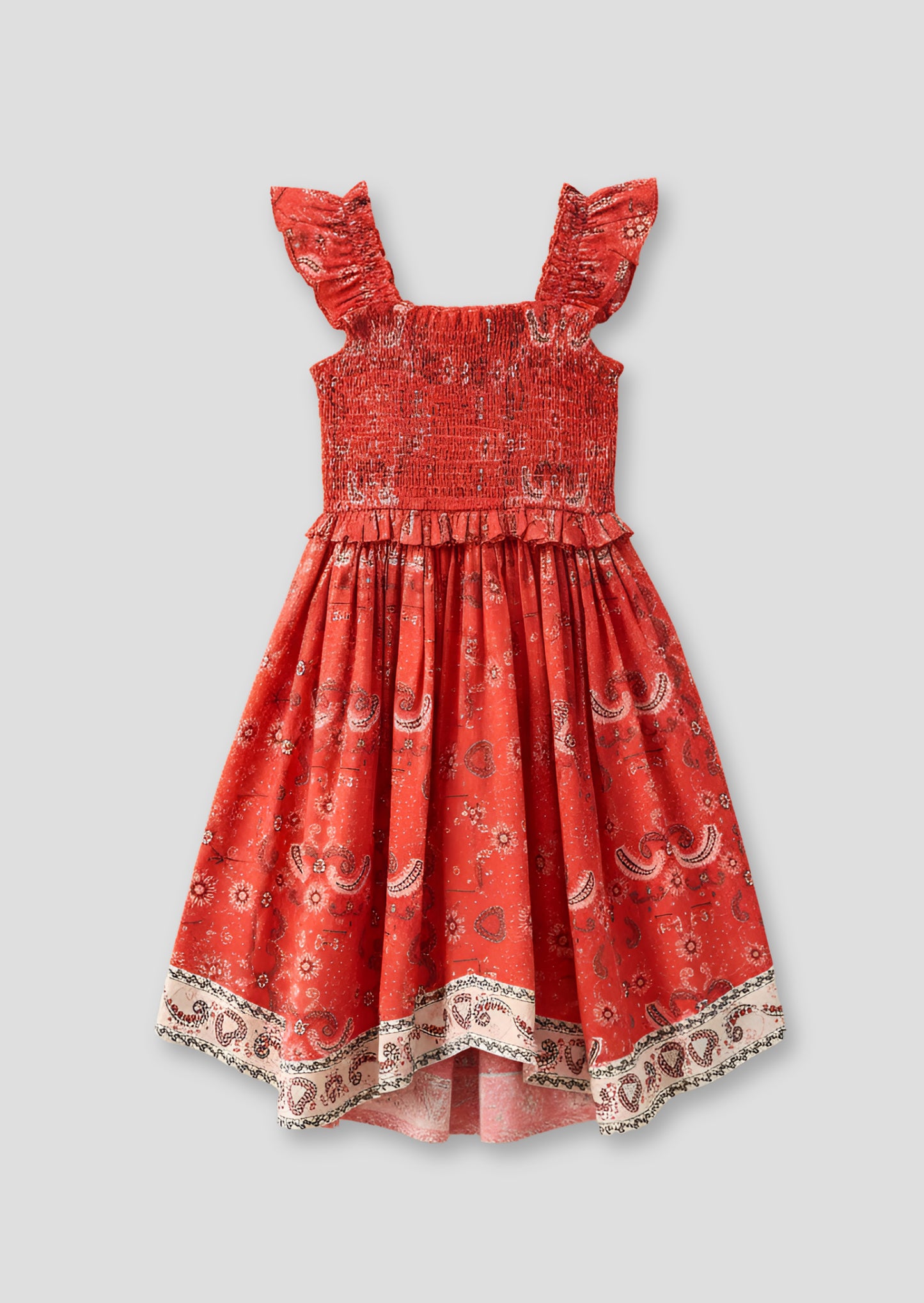 Ava Hanky Hem Bandana Print Dress