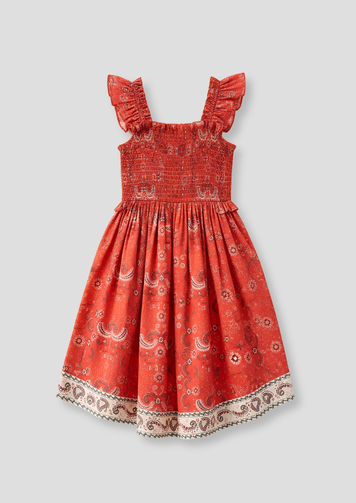 Ava Hanky Hem Bandana Print Dress