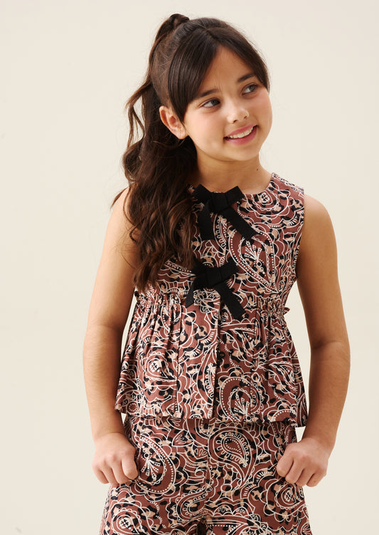 Livvy Leopard Peplum Top