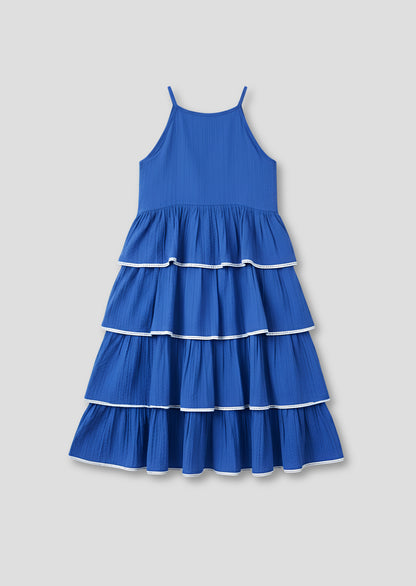 Lois Tiered Seersucker Dress