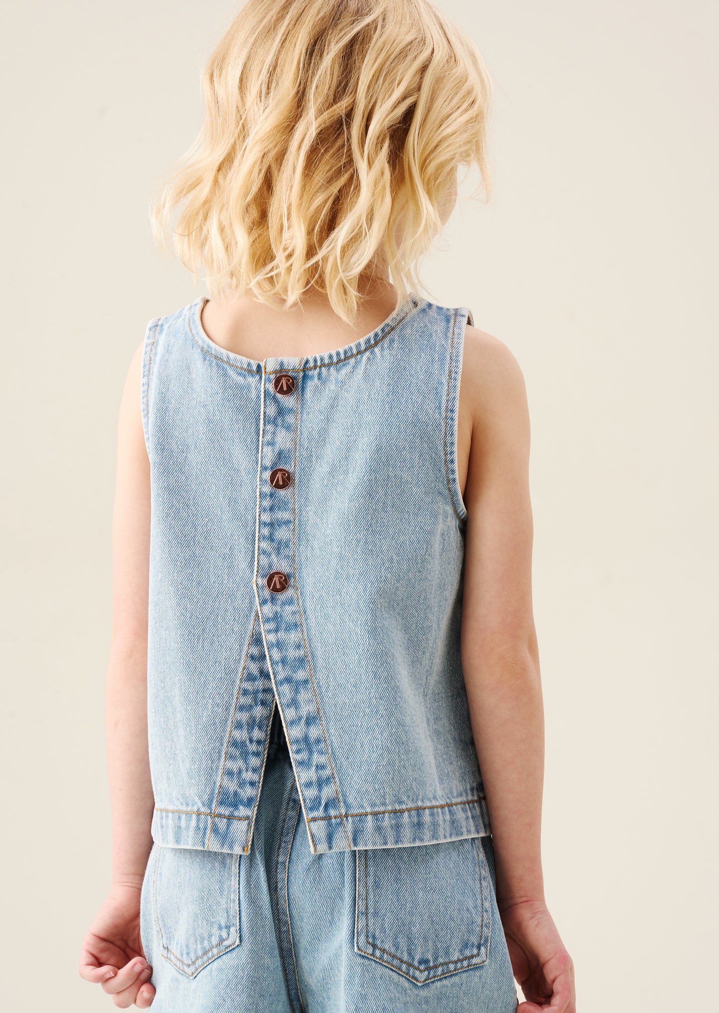Sienna Denim Shell Top