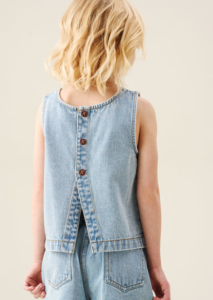 Sienna Denim Shell Top