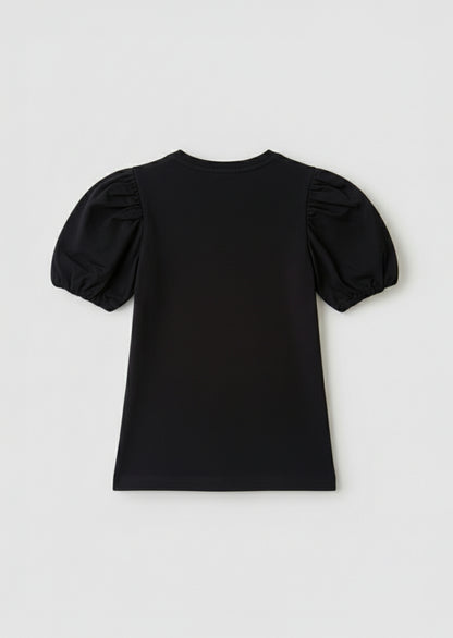 Aida Amore Print Puff Sleeve T Shirt