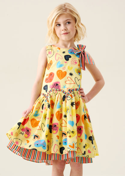 Quinn Heart Print Dress