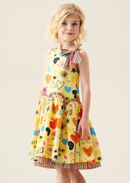 Quinn Heart Print Dress