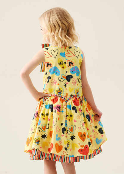 Quinn Heart Print Dress