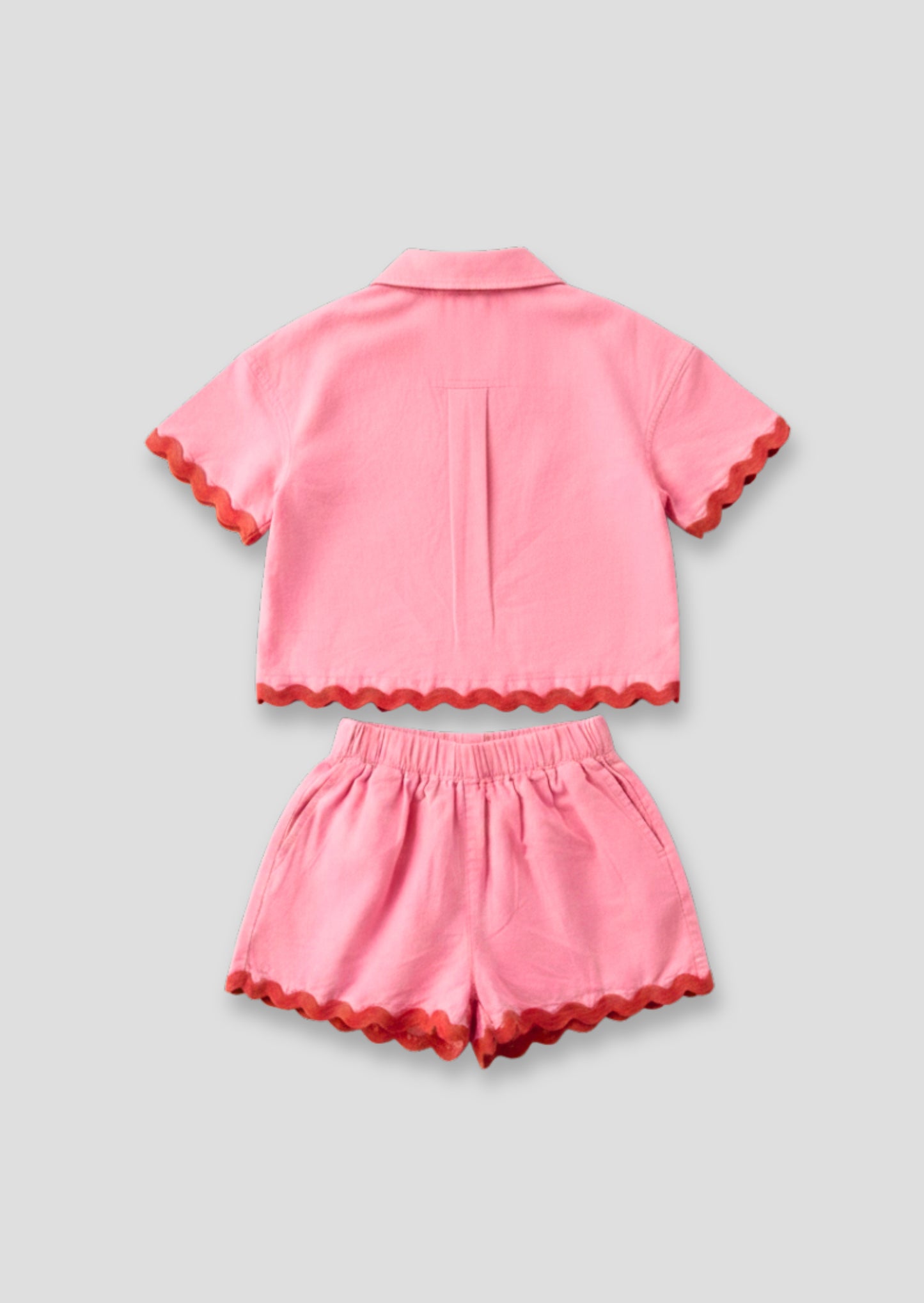 Brooke Ric Rac Trim Short And Shirt Set