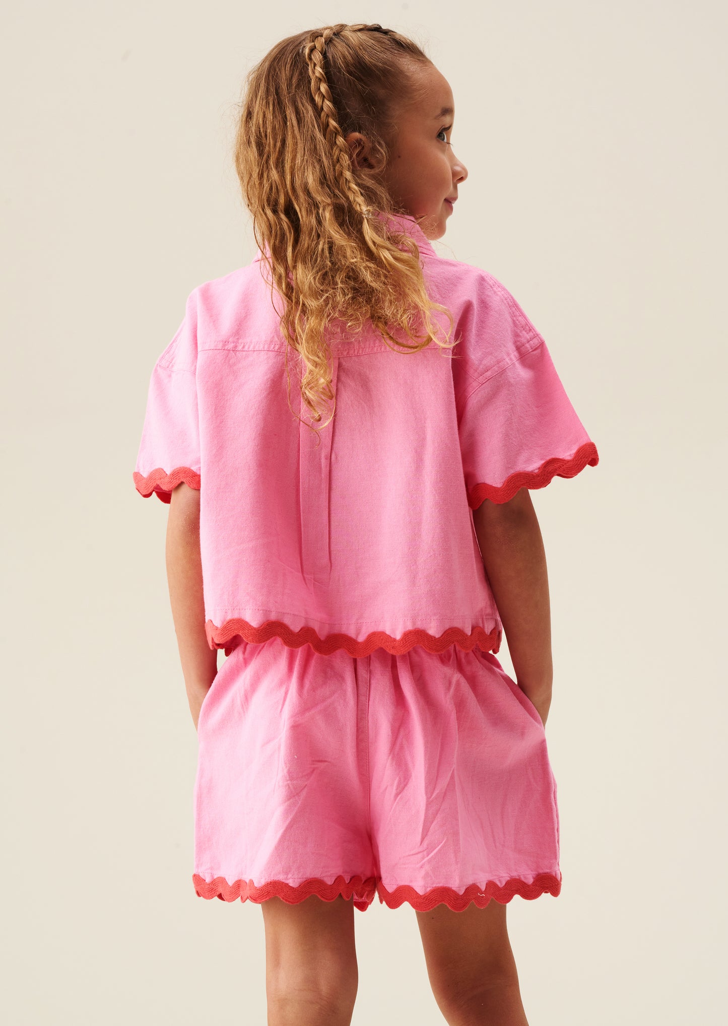 Brooke Ric Rac Trim Short And Shirt Set