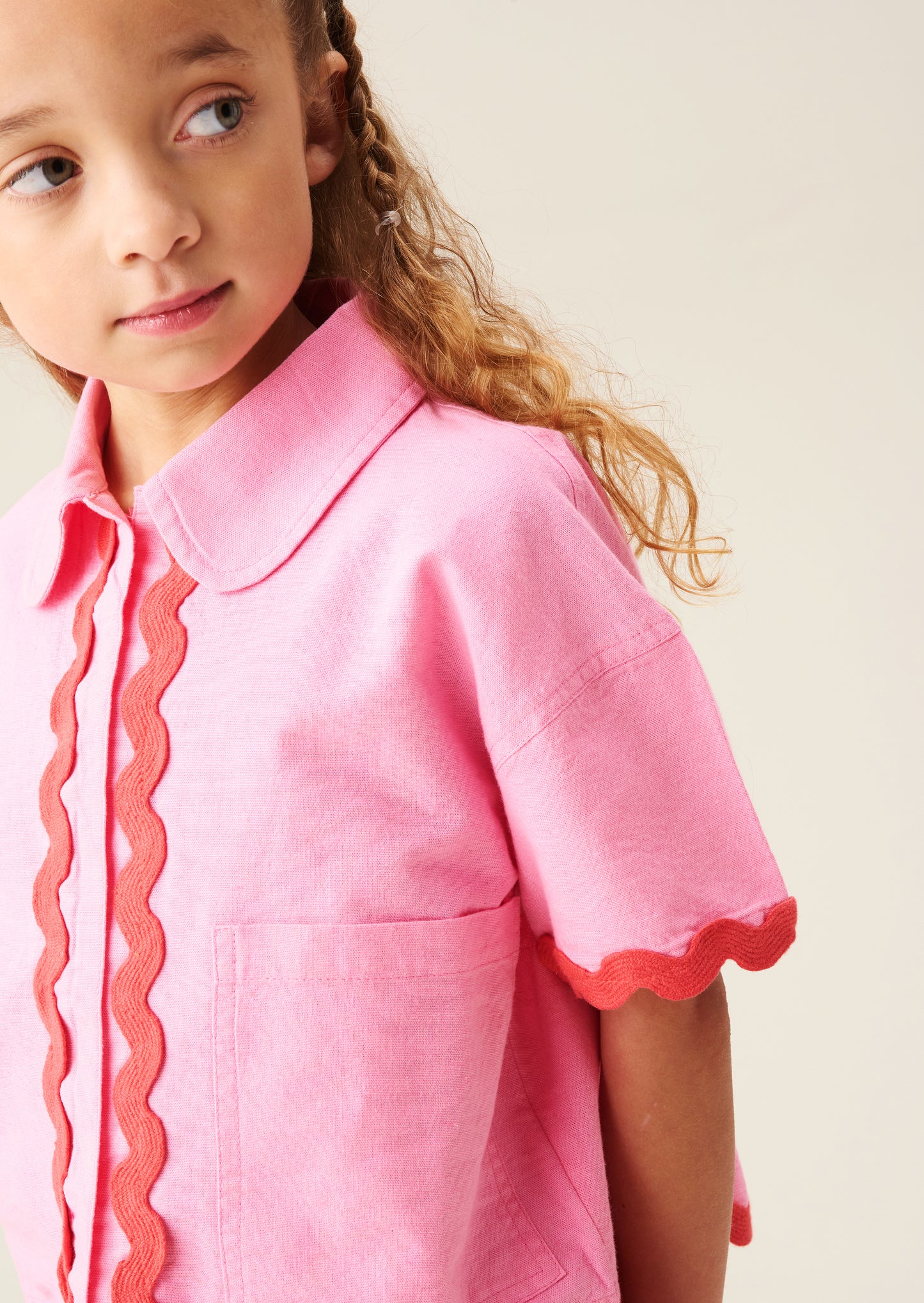 Brooke Ric Rac Trim Short And Shirt Set
