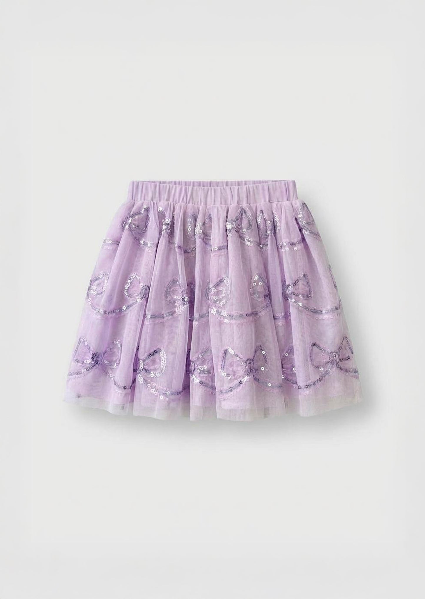 Delta Purple Bow Sequin Skirt