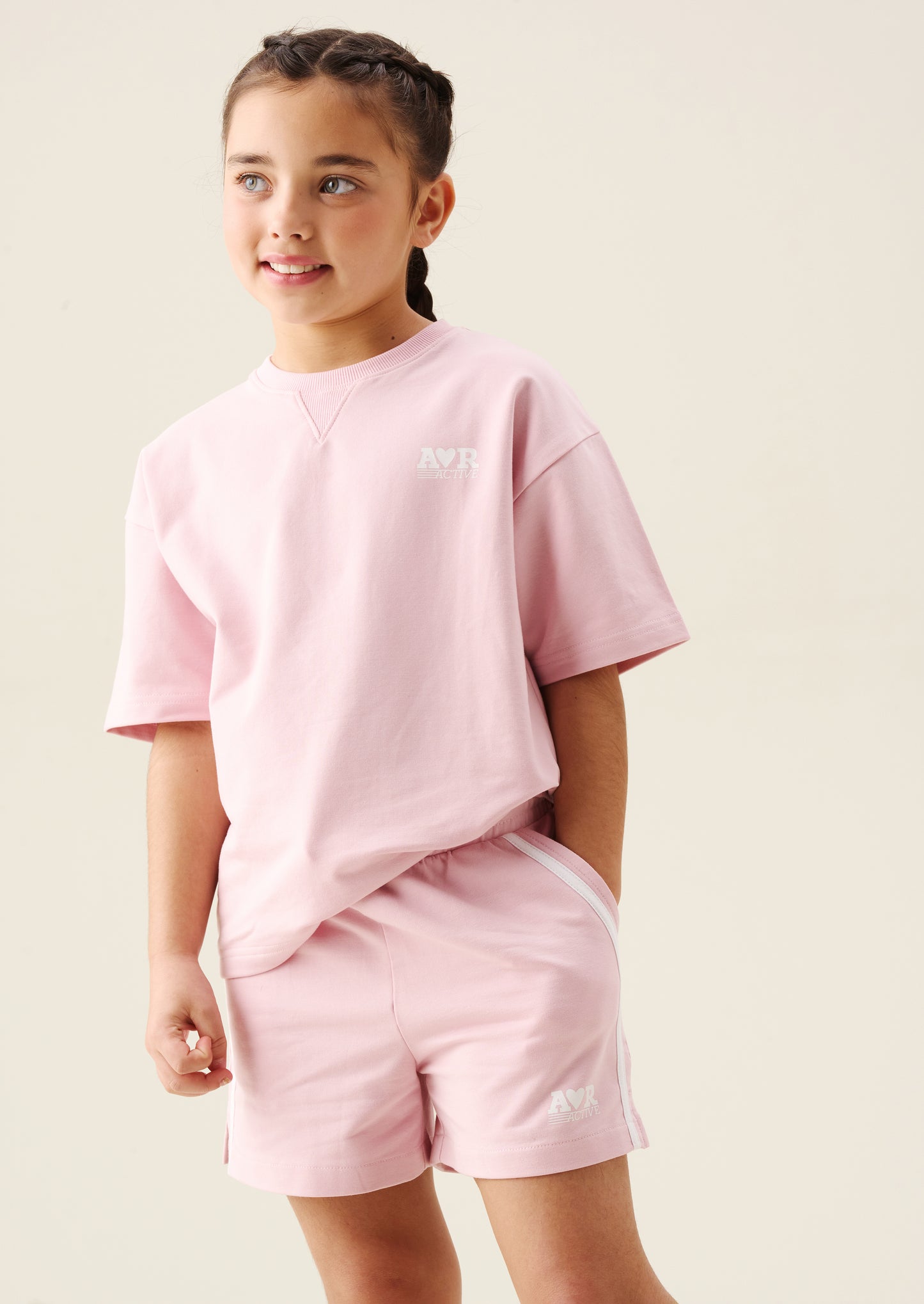 Romy Pink Side Stripe Short