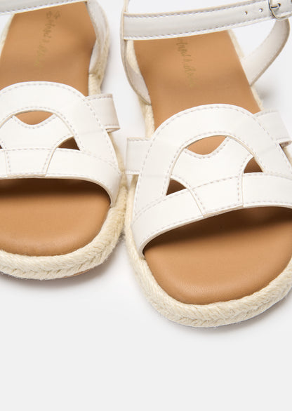 Iris White Sandals