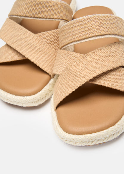 Hazel Tan Espadrille Sandals