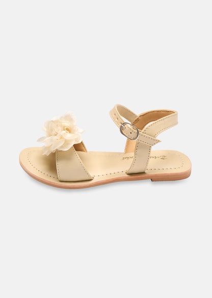 Savannah Cream Flower Sandals