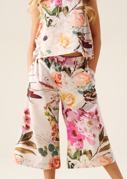 Dahlia Multi Tie Side Floral Trousers