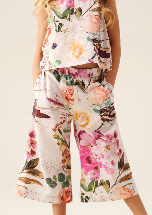 Dahlia Multi Tie Side Floral Trousers