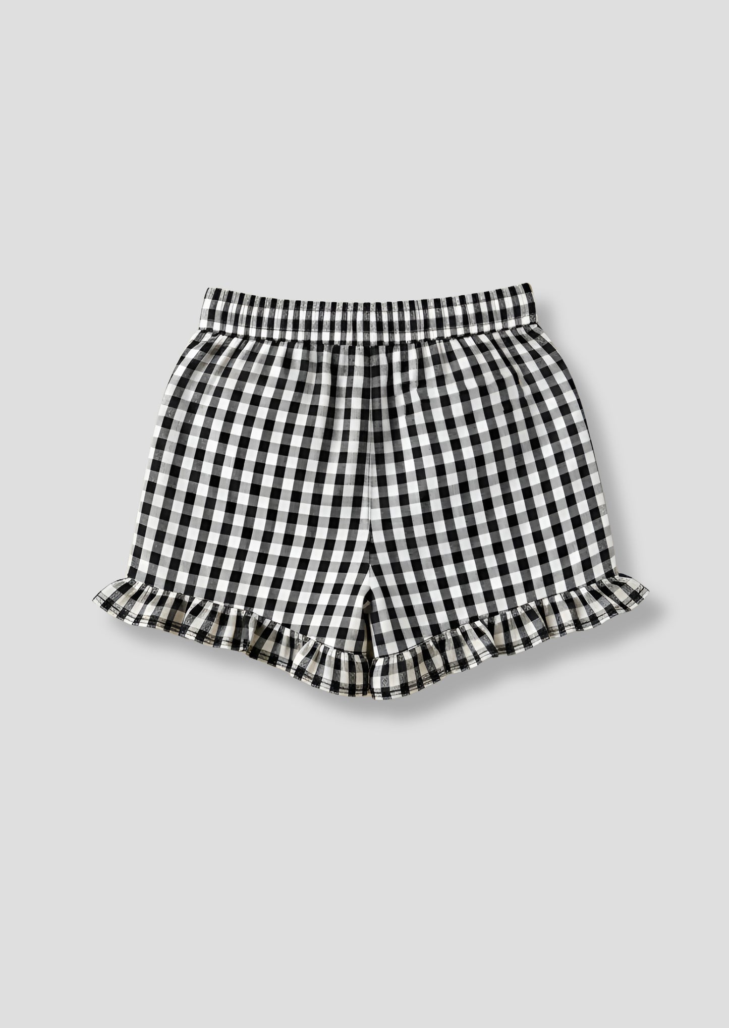 Megan Gingham Frill Short