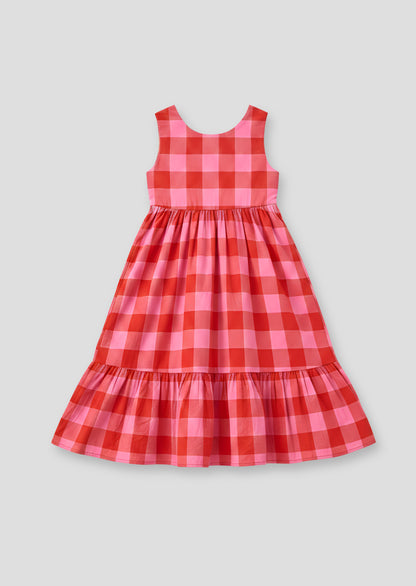 Bella Pink Gingham Dress