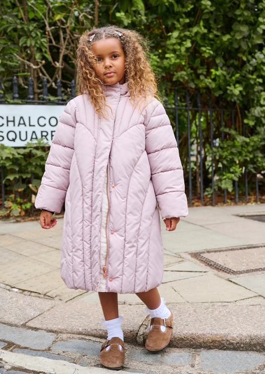 Aubree Quilted Longline Coat